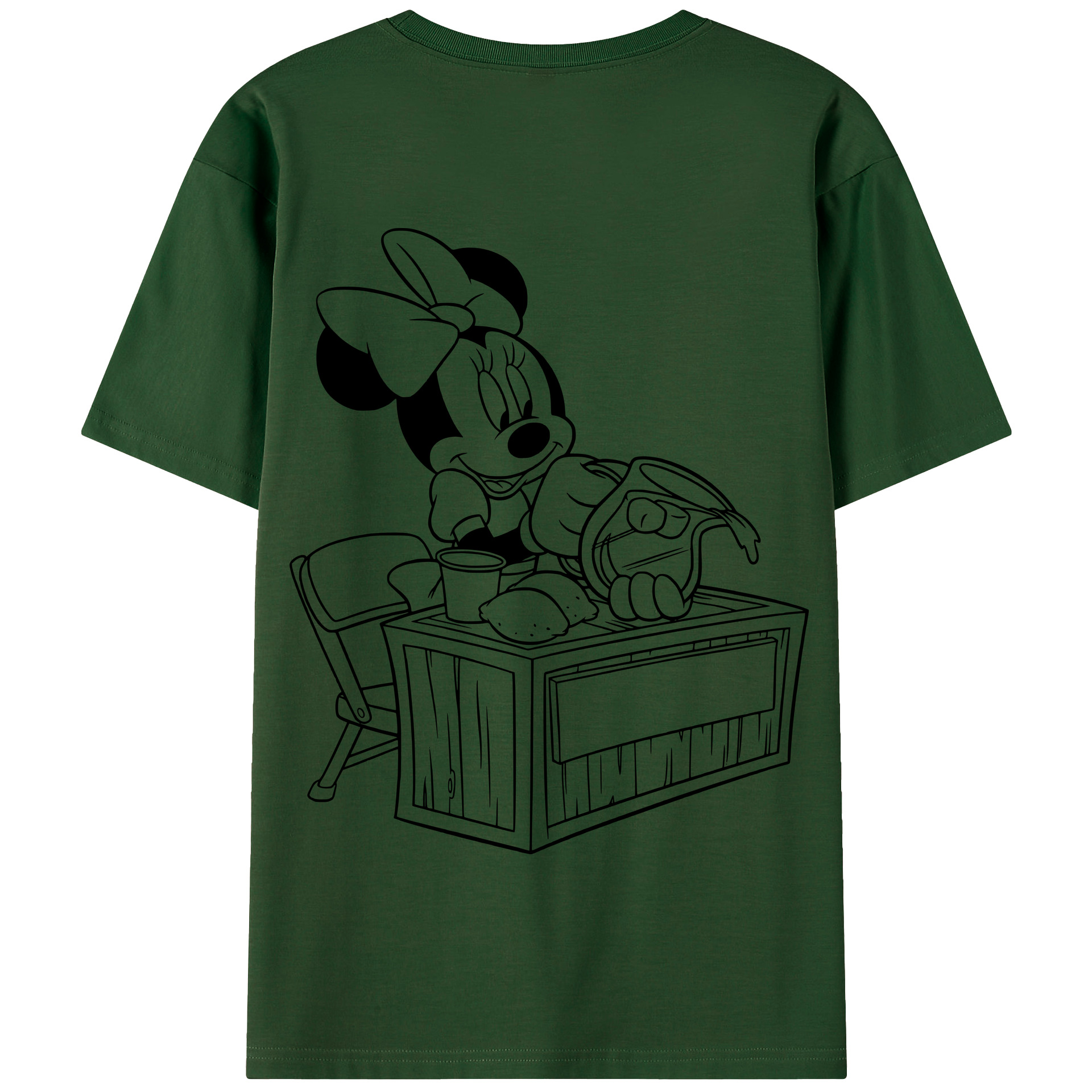 （画像用） ミッキーマウス Mickey Mouse 綿100％半袖Tシャツ（背面プリント）
